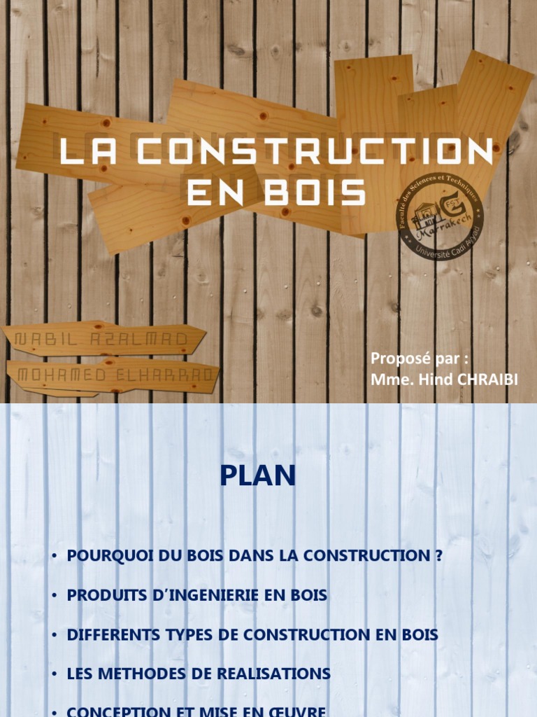 Construction en Bois : Méthodes et Avantages | PDF | Bois (matériau de ...