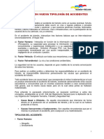 Ecuador - Tipología de Accidentes