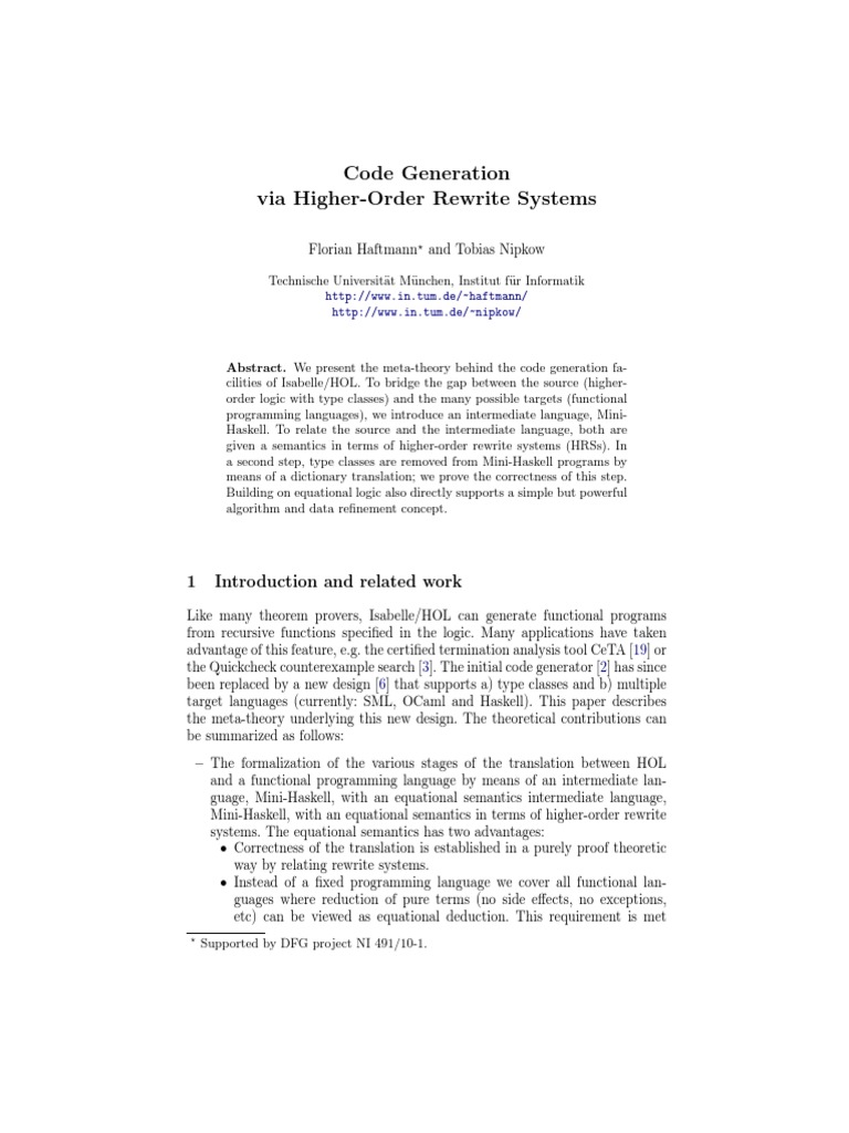 Code Generation in Isabelle/HOL | PDF | Queue (Abstract Data Type ...