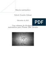 Columna Matemática para Pensar San Jacinto (Diciembre 2015) PDF