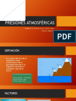 PRESIONES ATMOSFÉRICAS