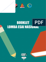 Booklet Lomba Esai Nasional PGSD UPI 2019