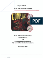 Audit of Demolition Activities Interim Report - 11082019