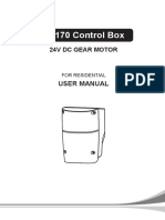 Control 24V DC gear motor residential user manual