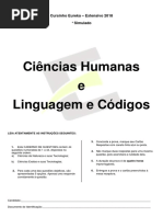 ° Simulado Abril 2018 (Ciências Humanas Linguagens e Codigos)