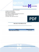 Analisis Ley de Servicio Civil