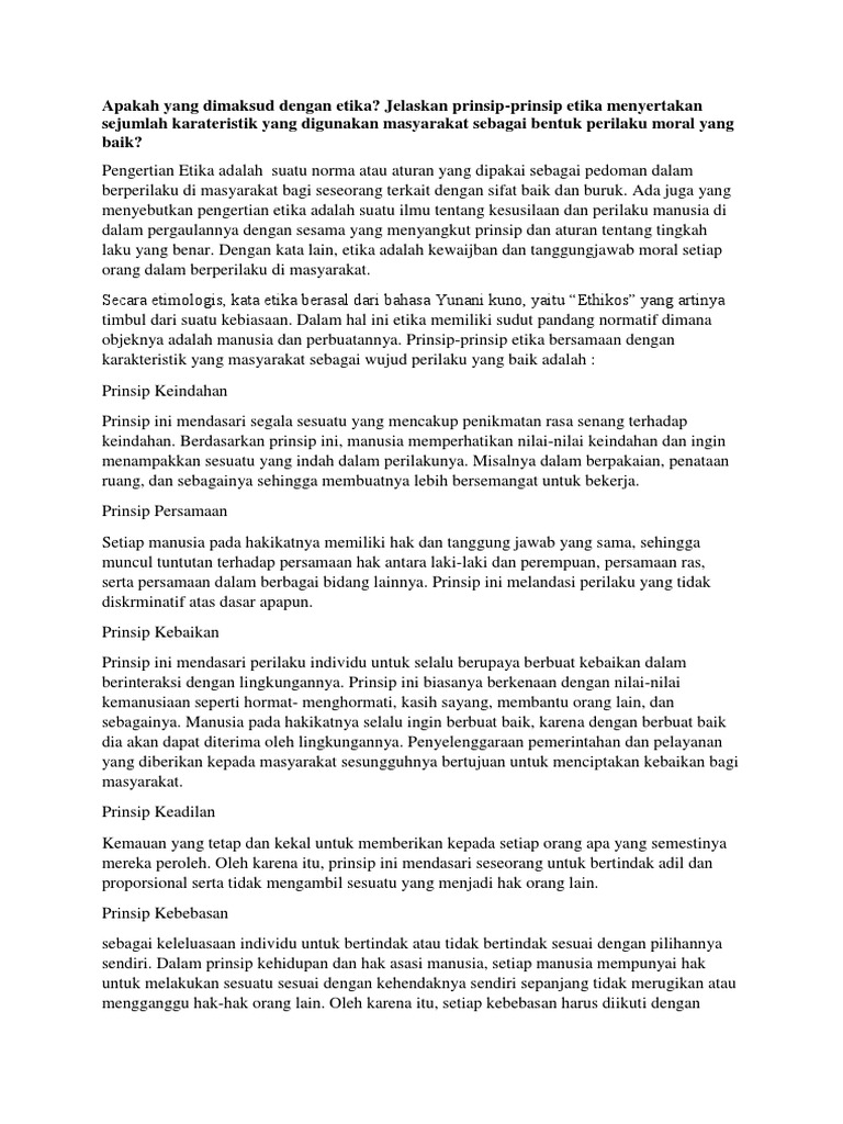 Apakah Yang Dimaksud Dengan Etika PDF