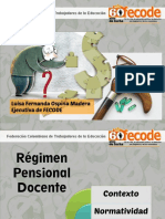 Regimen Pensional Docente