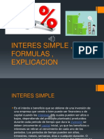 Interes Simple, Formulas, Explicacion