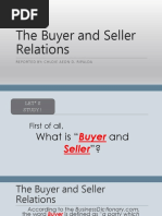 The Buyer and Seller Relations