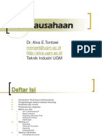 Kewirausahaan: Dr. Alva E.Tontowi