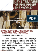 21st Century Literature Day1 PDF