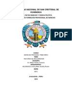 Recurso de Reclamación contra Orden de Pago por Declaraciones Rectificatorias