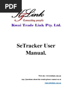 Setracker User Manual