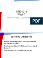 STID1013 Week 7: Internetworked E-Business Enterprise