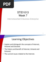 STID1013 Week 7: Internetworked E-Business Enterprise