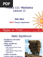 Physics 111: Mechanics: Dale Gary