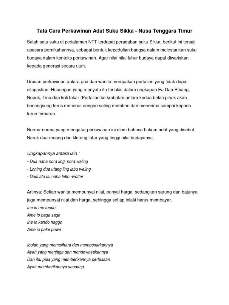 Tradisi Perempuan dalam Upacara Adat Desa Sikabau