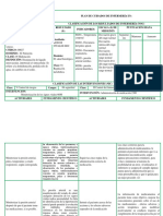 Plan de cuidados de enfermería para déficit de volumen de líquido