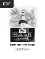 Fiscal Year 2031 Budget Document