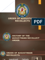 History of the Augustinian Recollect Order