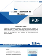 Unidad I Manual de Procedimientos