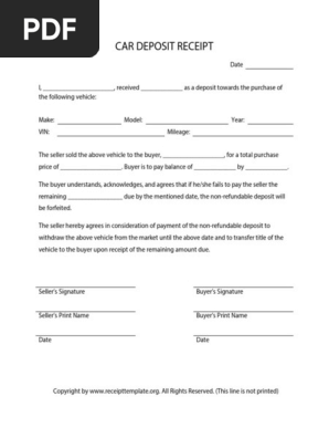 Car Deposit Receipt PDF Free Download1