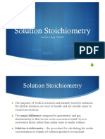 Solution Stoichiometry Section 7.4 pg. 300-303