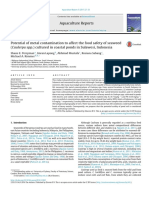 Potential of Metal Contamination To Affect The Food Safety of Seaweed Caulerpa SPP Cultured in Coastal Ponds in Sulawesi Indonesia