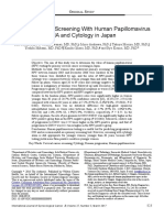 Cervical Cancer Screening With Human Papillomavirus DNA and Cytology in Japan