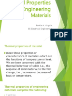 Thermal Properties of Engineering Materials