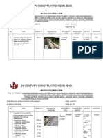 24 Century Construction Sdn. BHD.: Method Statement Form