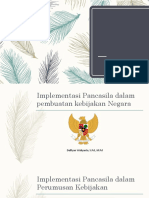 Implementai Pancasila Dalam Kebijakan Negara