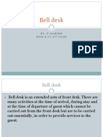 Bell Desk: By:-P.Harish BHM& CT 3 Year