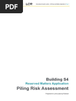 Piling Risk Assessment: Building S4