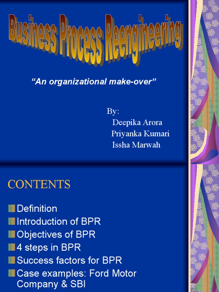 Business Process Reengineering Overview | PDF | Economies | Business
