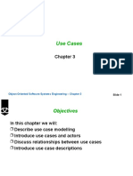 Use Cases: Object-Oriented Software Systems Engineering - Chapter 3