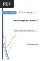 Documentation: Hotel Management System