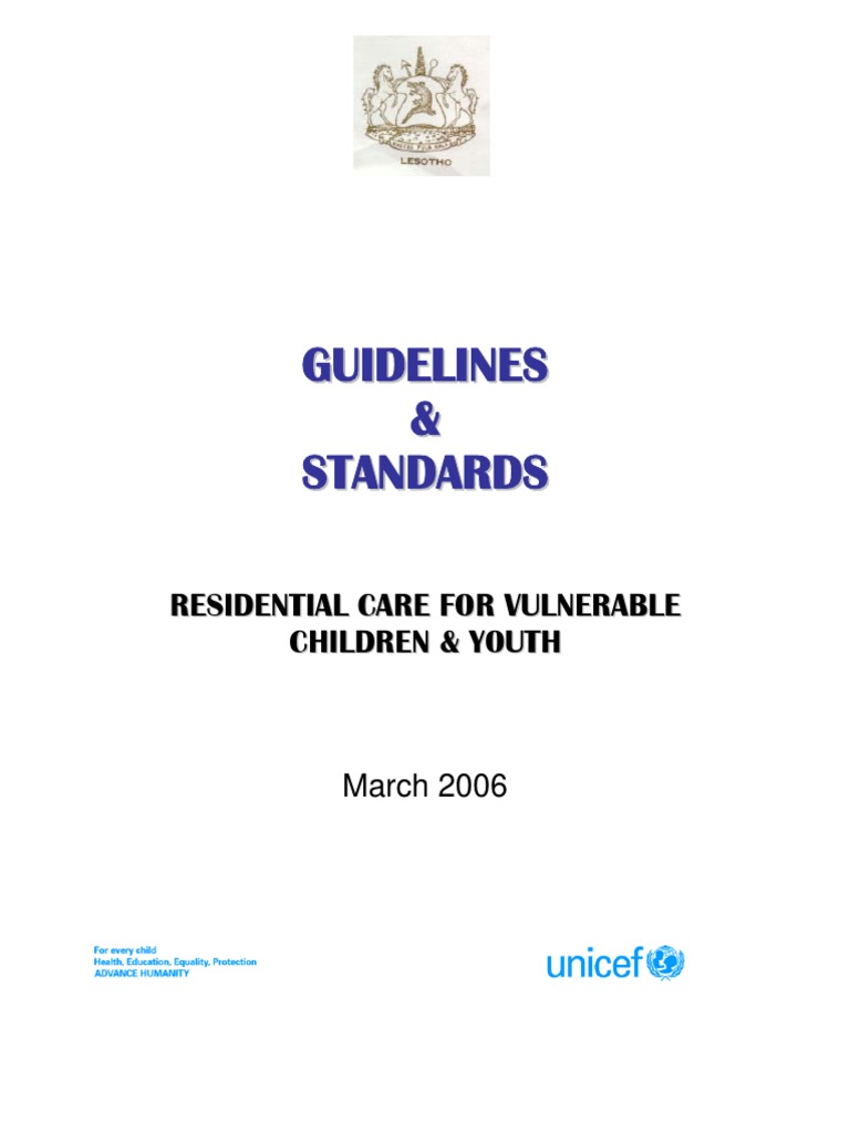 Guidelines for Vulnerable Children Care | PDF | Probation | Probation ...