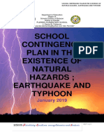 School Contingency Plan in The Existence of Natural Hazards Earthquake and Typhoon