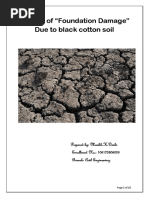 Causes of "Foundation Damage" Due To Black Cotton Soil