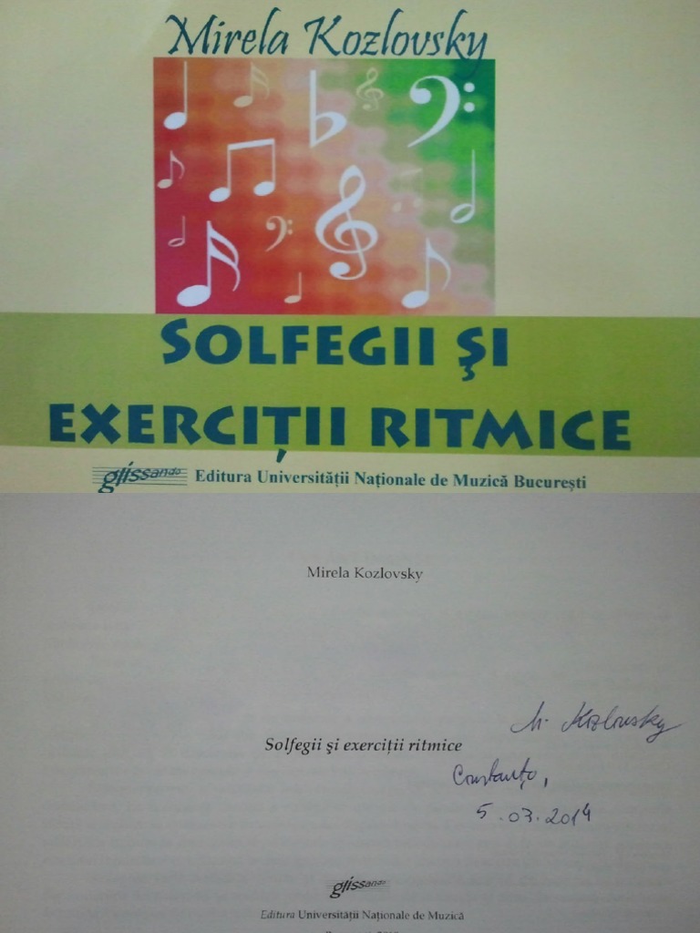 Solfegii Si Exercitii Ritmice 3 PDF | PDF