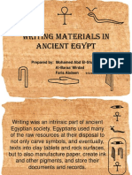 Ancient Egypt Writing Materials