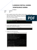 Langkah Langkah Install Samba Dan Konfigurasi Samba: Nama: Linda Yuni Alfiyanti Kelas: Xii TKJ 2 No: 09