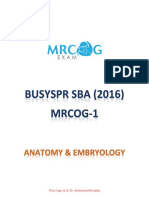 6- Anatomy & Embryology (BusySPR 2016 SBAs)