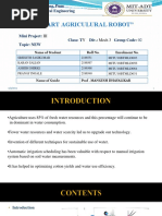 Smart Agricultural Robot