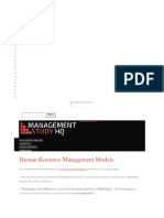 Management Process Models