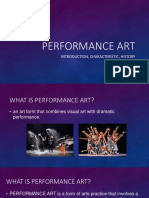 Performance Art: Introduction, Characteristic, History