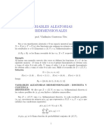 Variables Aleatorias Bidimensionales