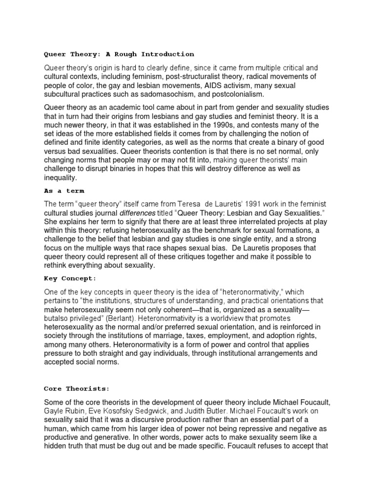 Queer Theory | PDF | Queer Theory | LGBTQIA+ Studies